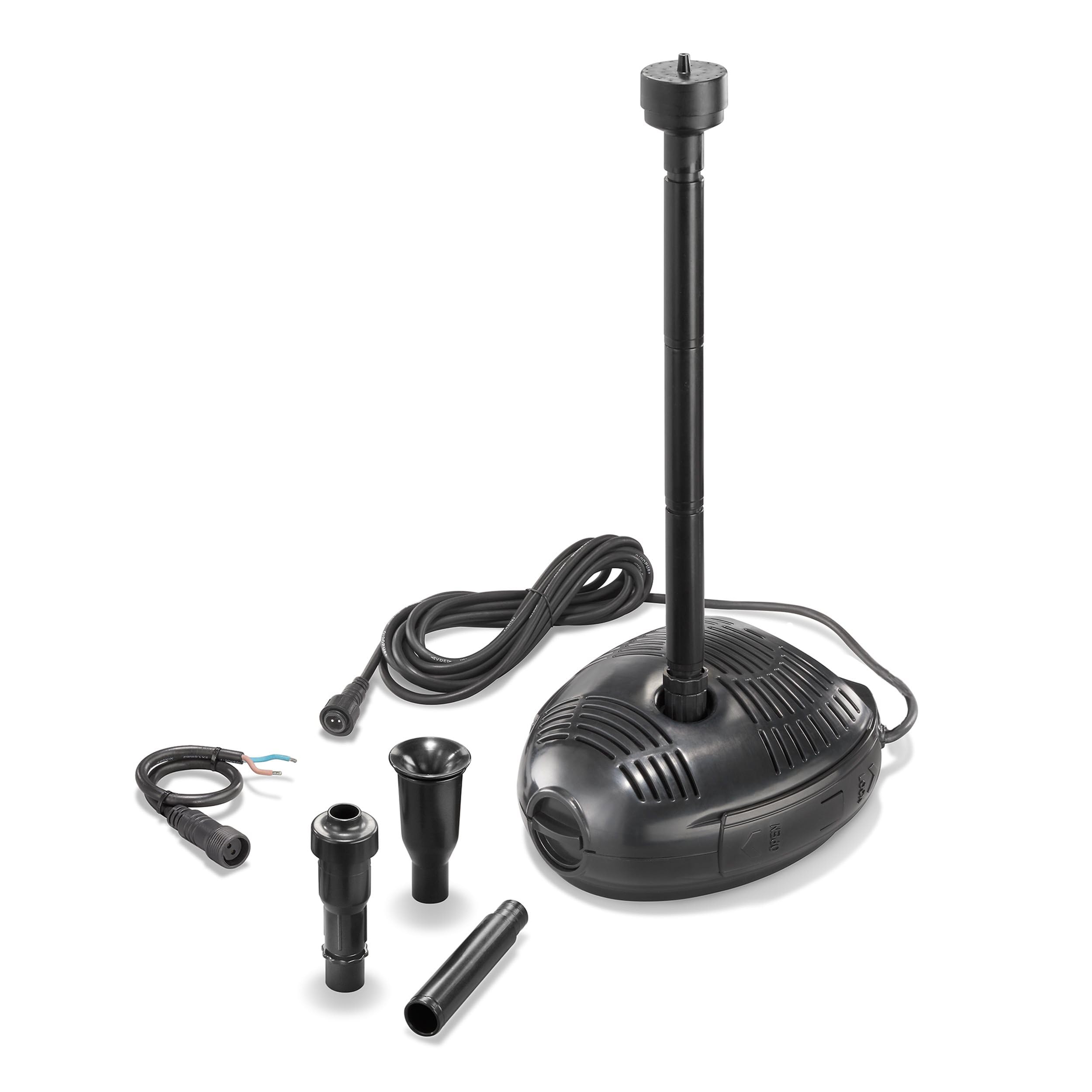 esotec Genova 1200/2000 Pompe Solaire de Rechange pour Bassin avec kit d'arrosage | Pompe Unique Universelle de Rechange | Pompe d'extension | 12-24 V/DC IP68 101735