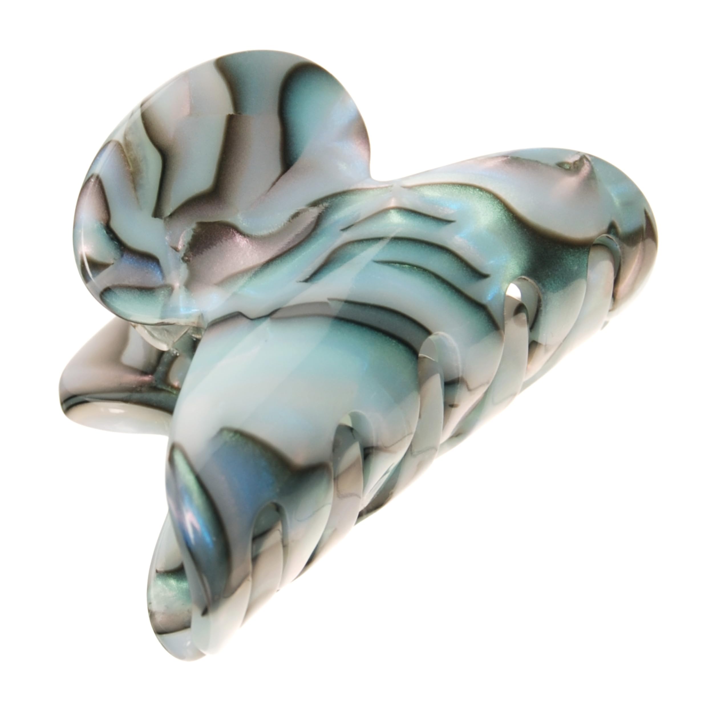 France Luxe Mini Couture Claw Clip, French Classic, Handmade Hair Clips for Women With Thin or Short Hair, Strong Hold With Gentle Grip, Lightweight,