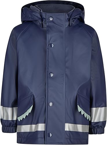 Sterntaler Regenjacke Gefüttert Zacken Chubasquero Forrado con Puntas, Marine, 7