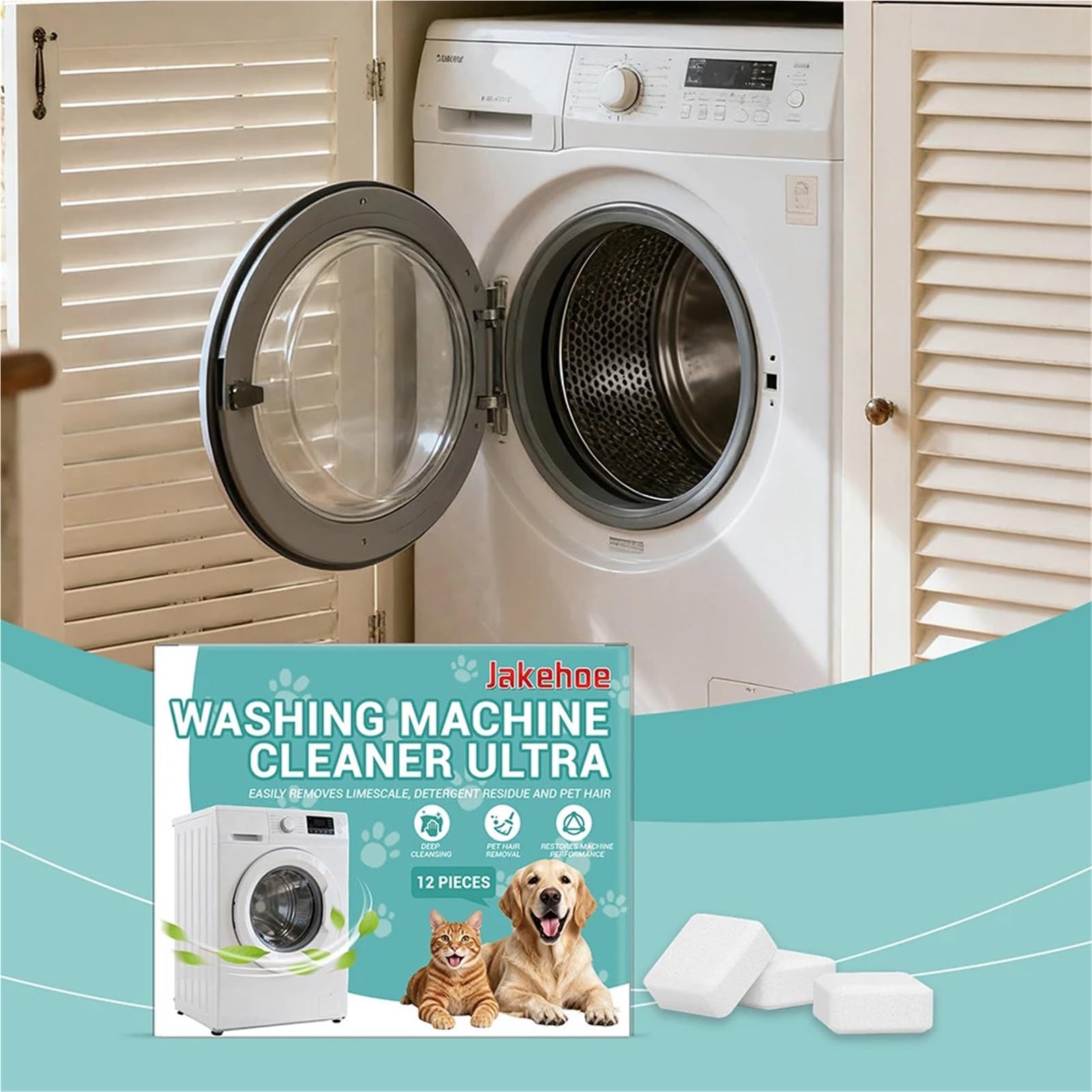 washing machine cleaner tablets Pastilles détartrantes for lave-linge à chargement frontal