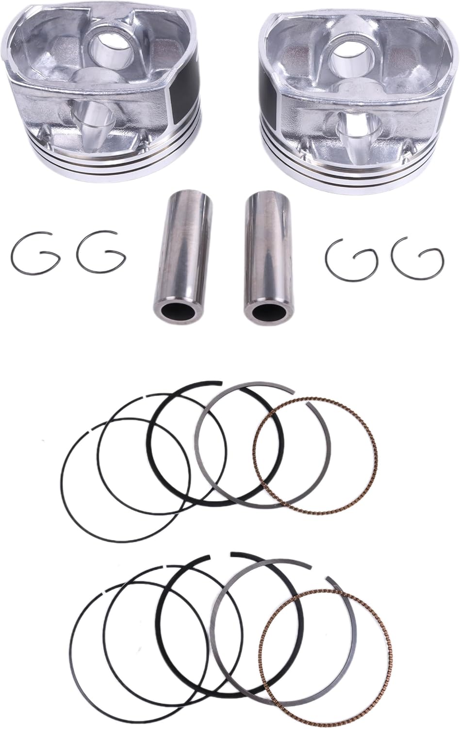 80mm Cylinder Crankshaft Piston Gasket Kit 2204393 2205112 Compatible with Polaris RZR Ranger 800 RZR 800 HO EFI S4 Ranger 4X4 Sportsman 800 Top Bottom Engine Rebuild 1204334