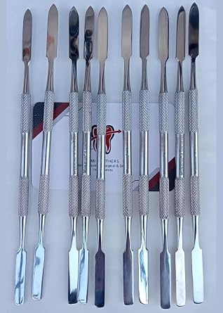 Dental Cement Mixing Spatulas Lab Wax Modelling Quality Instruments, Set of 10 Pcs