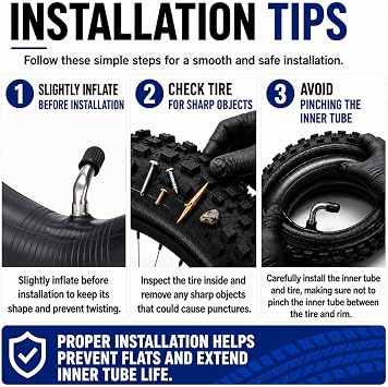 (2-Pack) Fastvert 4.80-8/4.00-8 Heavy-Duty Inner Tubes with TR-87 Bent Valve Stem – Fits Wheelbarrows, Utility Trailers, Garden Carts, Lawn Equipment, Hand Trucks and More