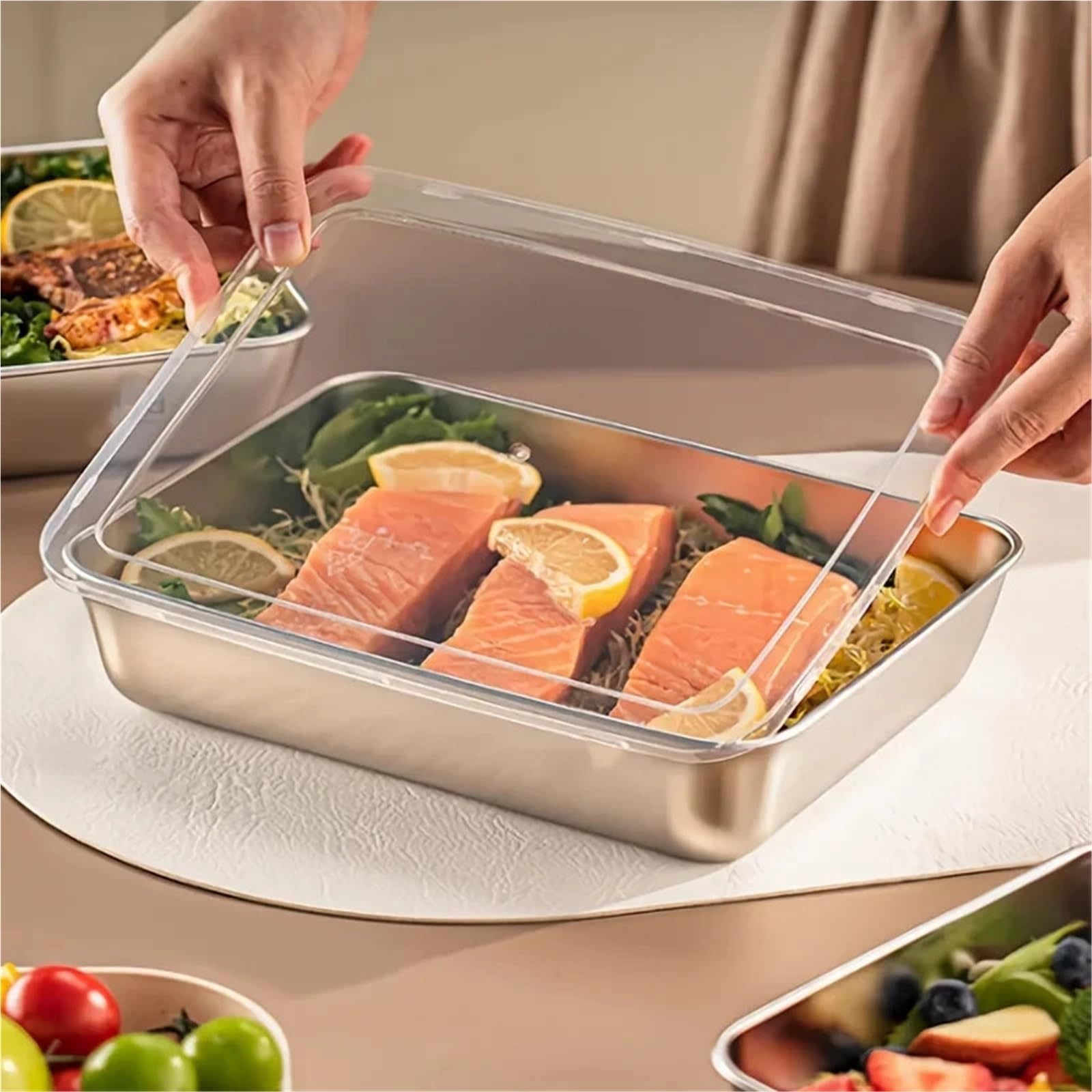 Boîte alimentaire étanche inoxydable 6PCS pour Fruits