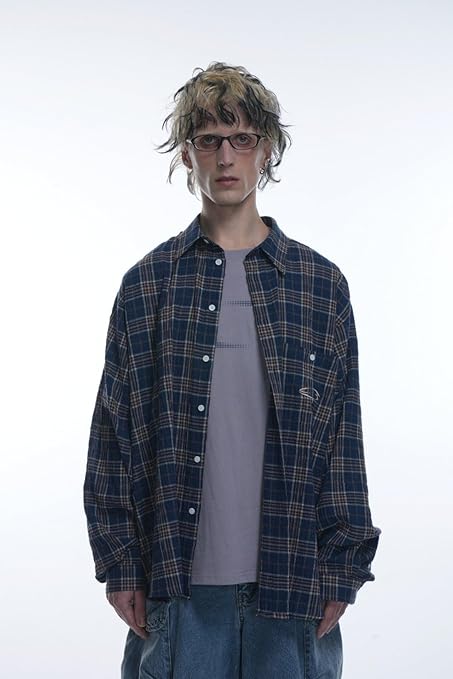 GRAILZ シャツ Amazon.co.jp: [GRAILZ] OVERSIZE CHECK SHIRTS オーバーサイズ