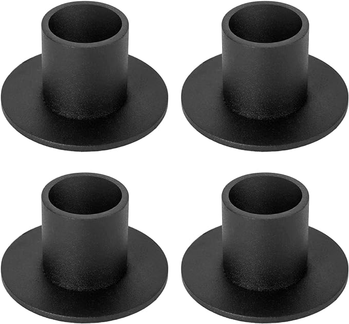 4 Pcs Black Candle Holders Retro Candlestick Holder Farmhouse Decor for Home Wedding Party Anniversary Housewarming Gifts for Women Men