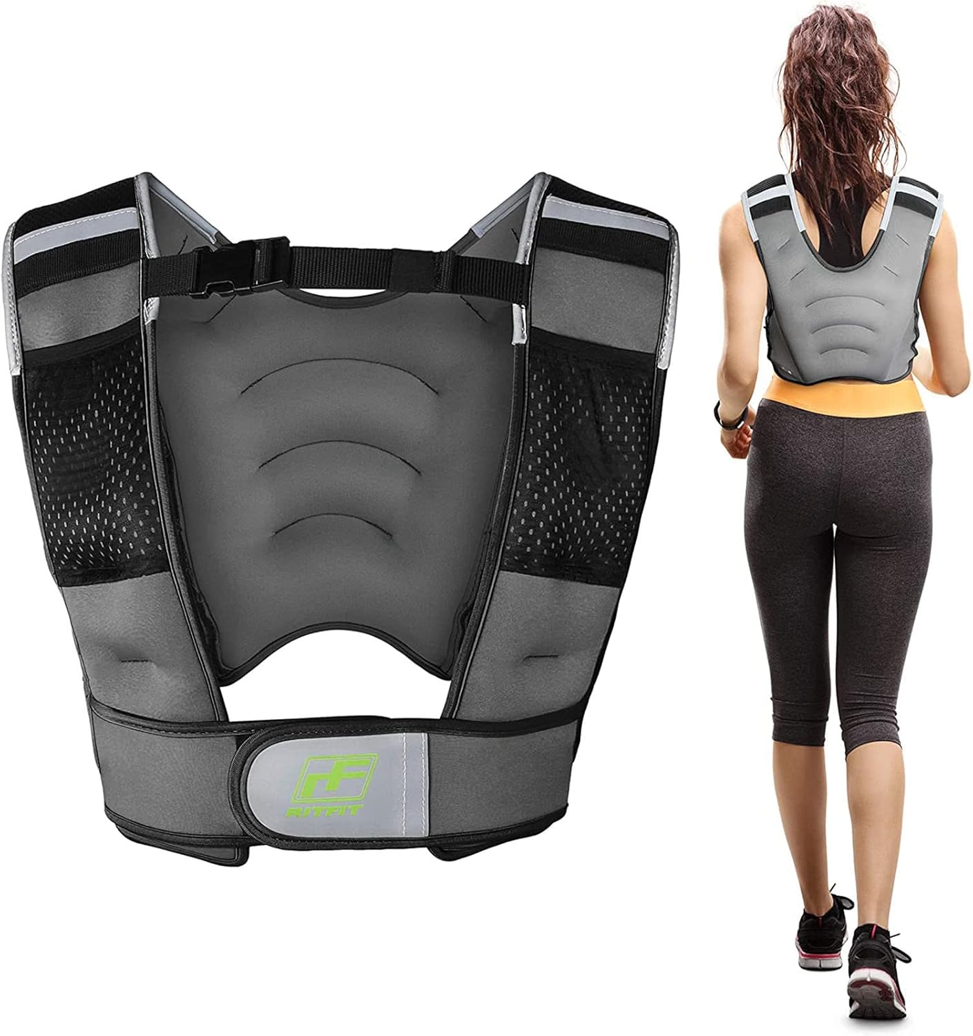 RitFit Adjustable Weighted Vest with Neoprene Fabric for Men&Women