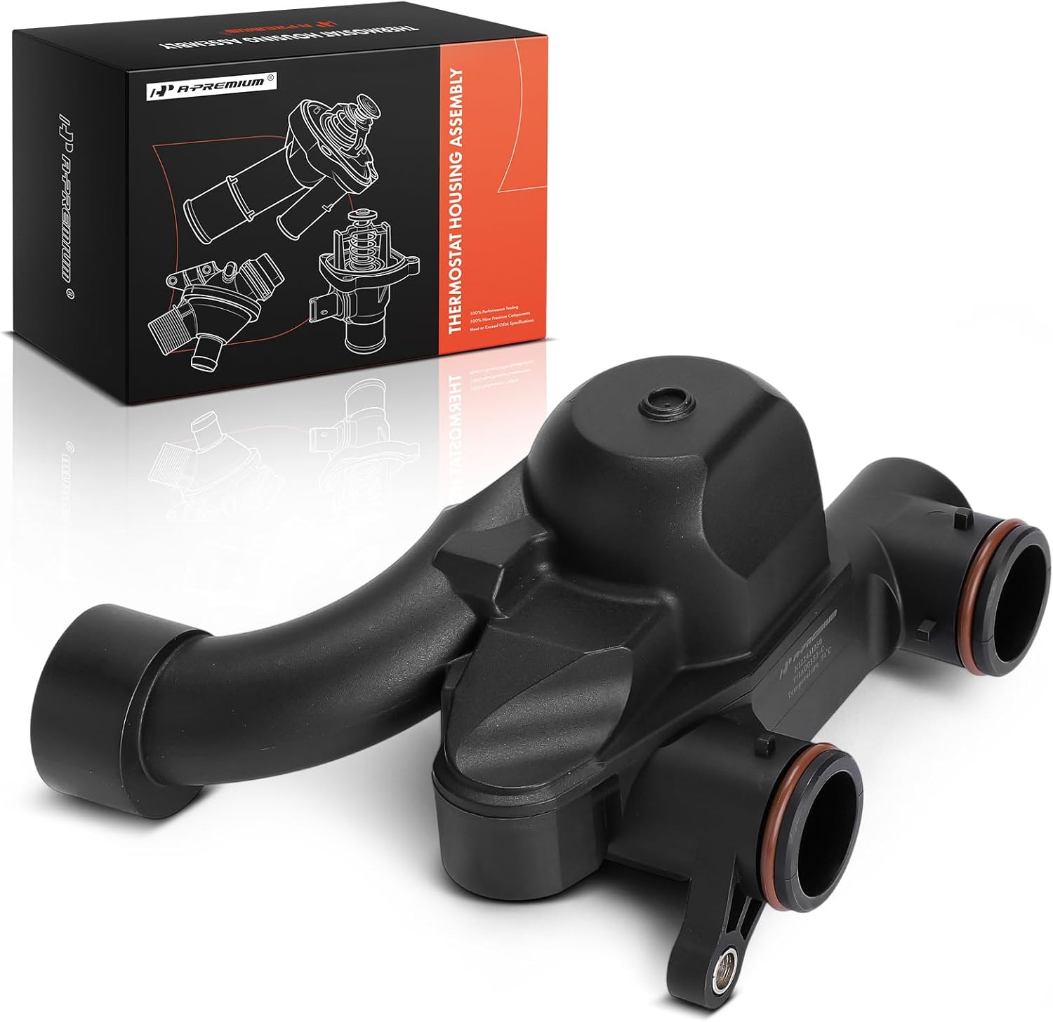 A-Premium Engine Coolant Thermostat Housing Assembly with O-ring Compatible with Land Rover Range Rover Sport 2016-2018, 5.0L