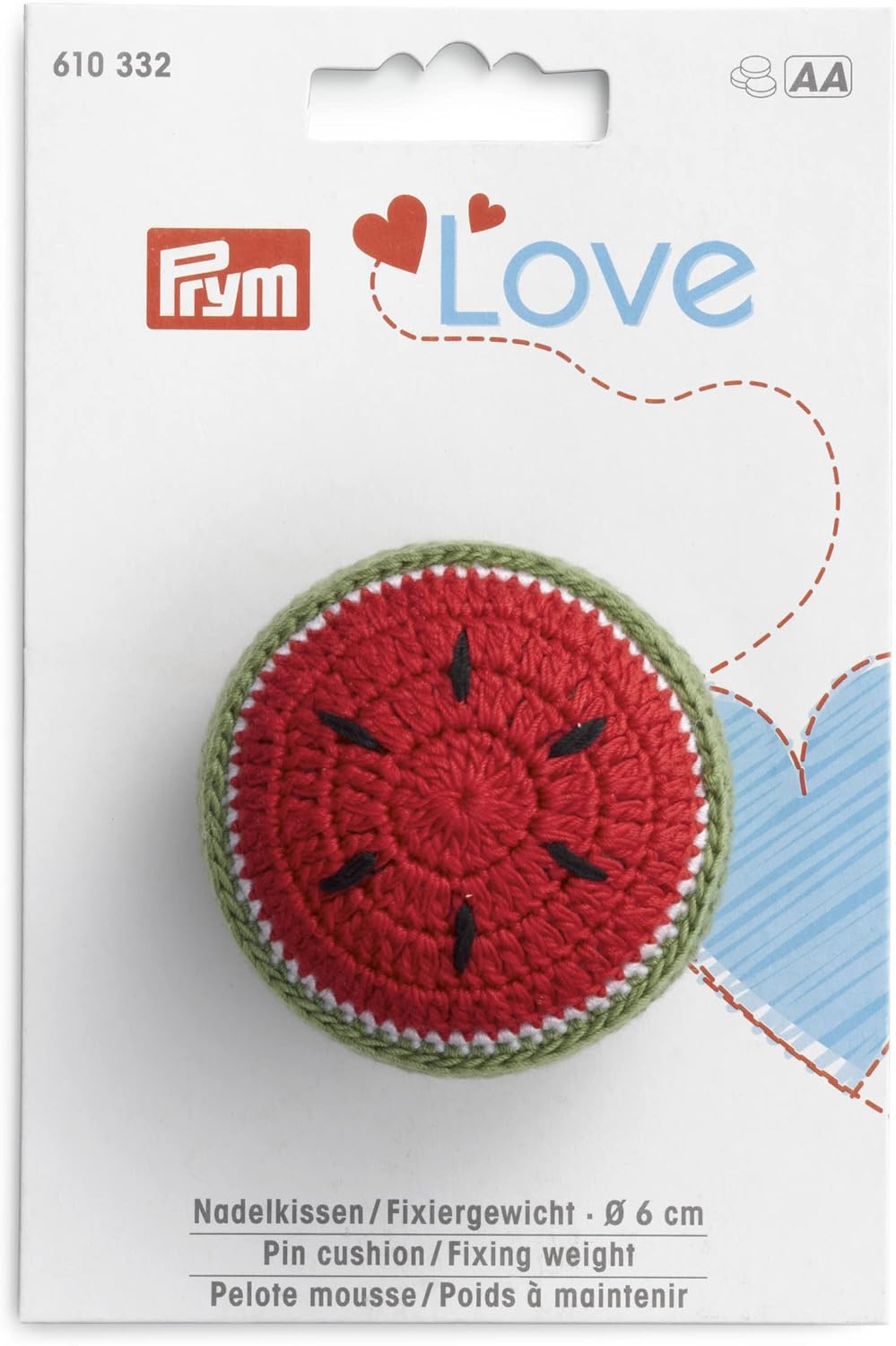 Prym PRM610332 Prym Fruit Pin Cushion Watermelon 1 Piece