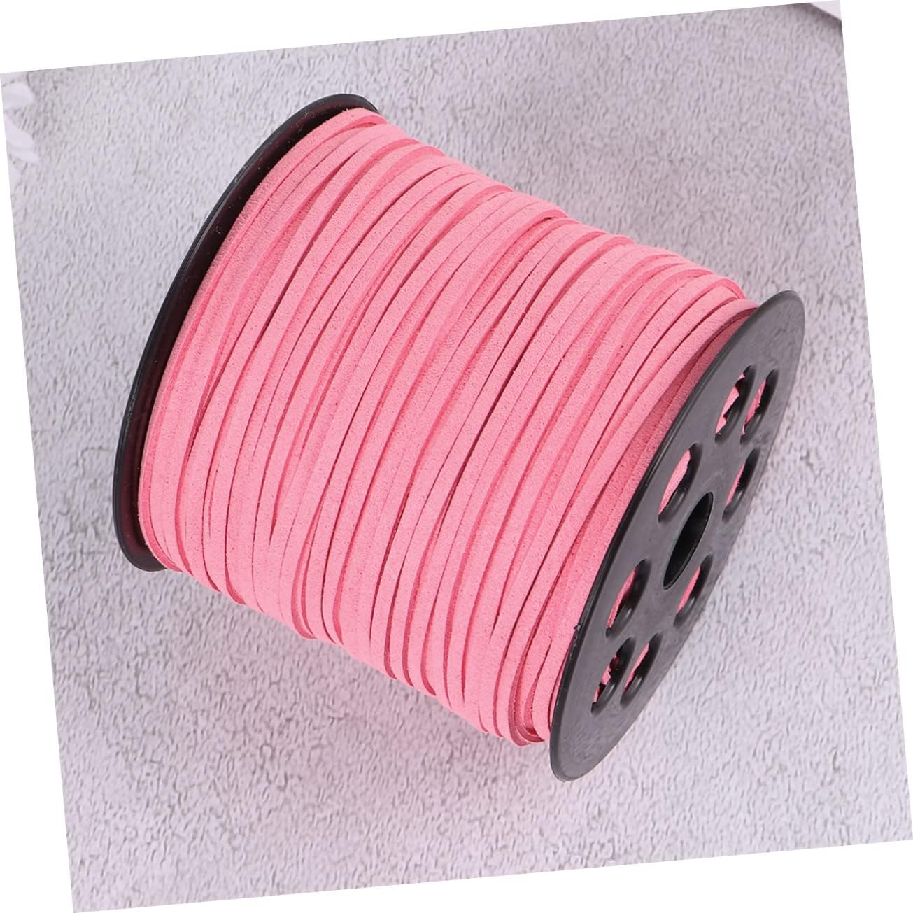 STOBOK 3rolls Faux Leather DIY Rope Cord Jewelry Making Beads Faux Suede Beading Thread for Bracelets Necklaces