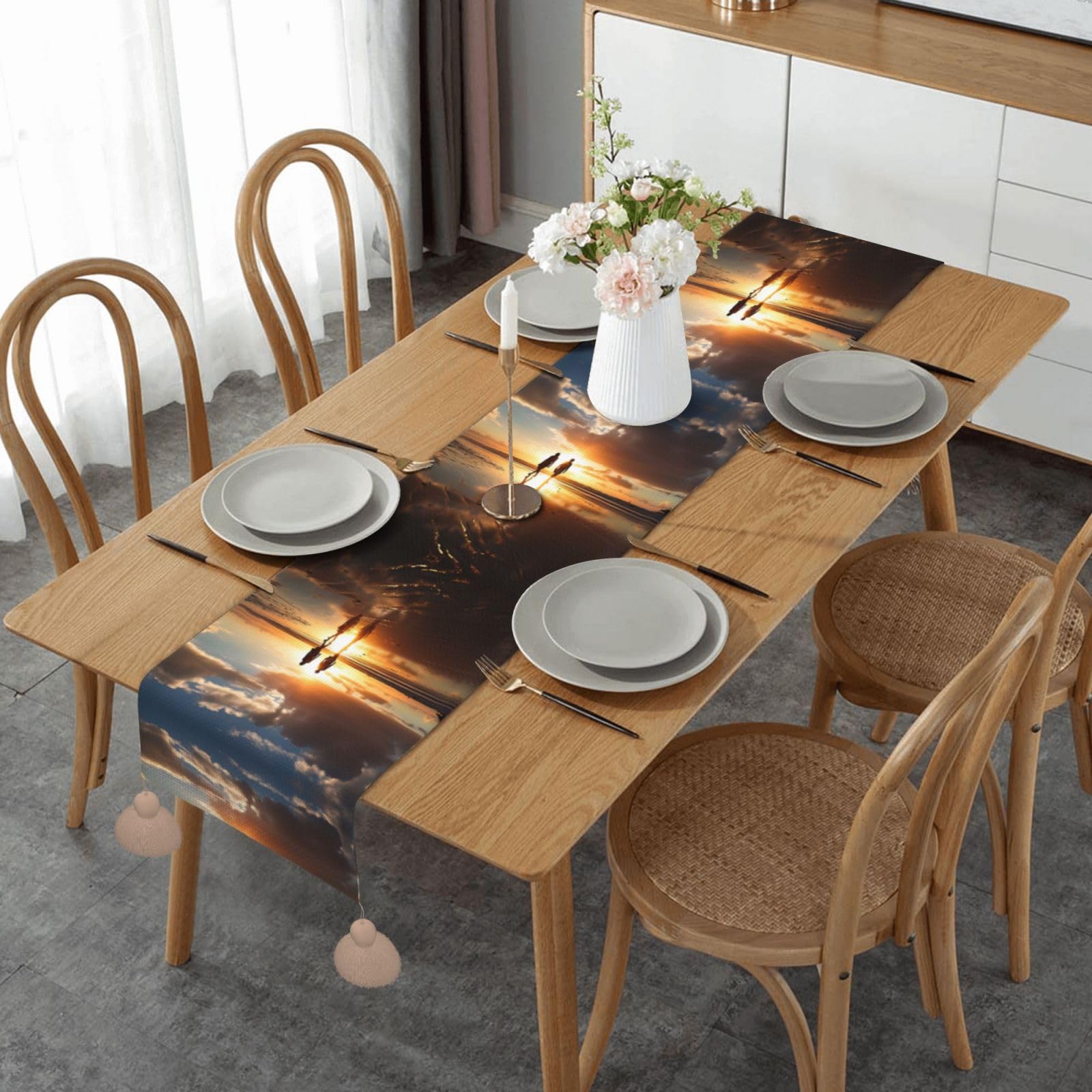 Chemin de table plage pour relooker une table basse ou de salle