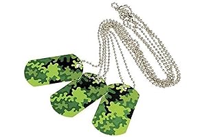 U.S. Toy Camouflage Camo Metal Dog Tags