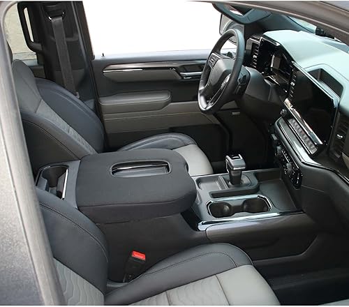 Miniatura 4 de Hoolcar Funda para reposabrazos de consola central, compatible con Chevrolet Silverado y GMC Sierra 2019-2023, Chevy Suburban 2020-2023, accesorios
