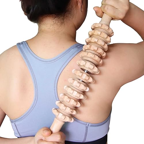 Miniatura 2 de Herramientas de masaje de terapia de madera, rodillo profesional de madera de 16 pulgadas y herramientas de terapia de madera para moldear el