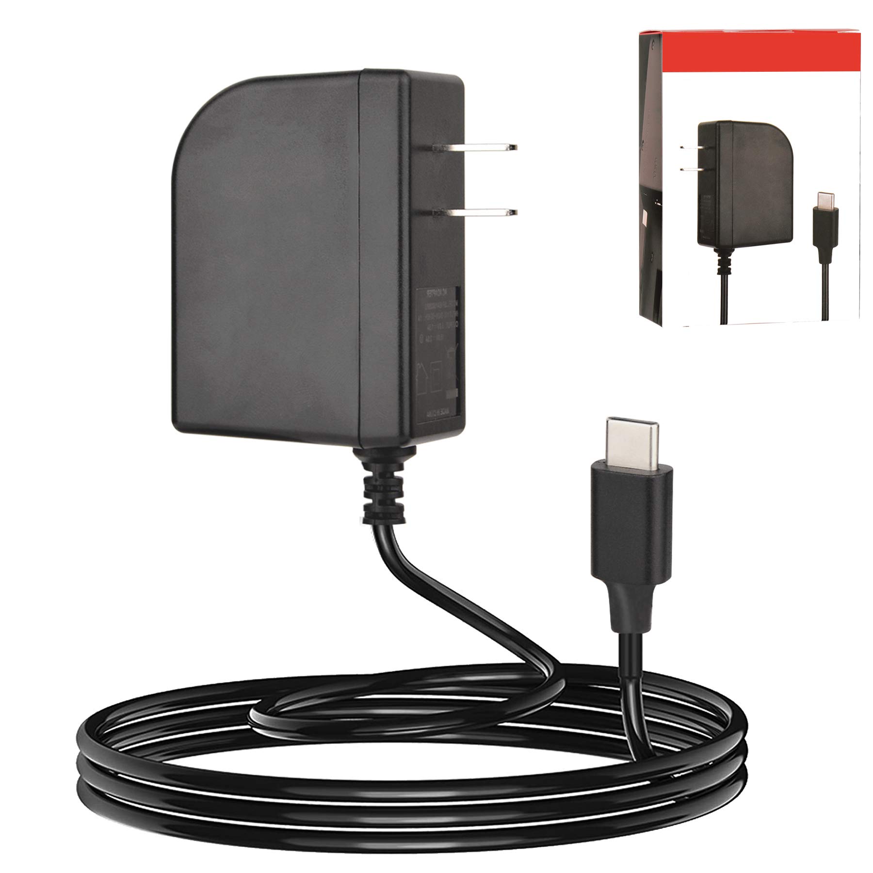 Arisll Charger for Nintendo Switch - 6Ft Switch Charger fits All TV Docks Fast Charging Power Supply Cord AC Adapter Charger Cable for Nintendo Switch,Switch OLED,Lite and Accessories