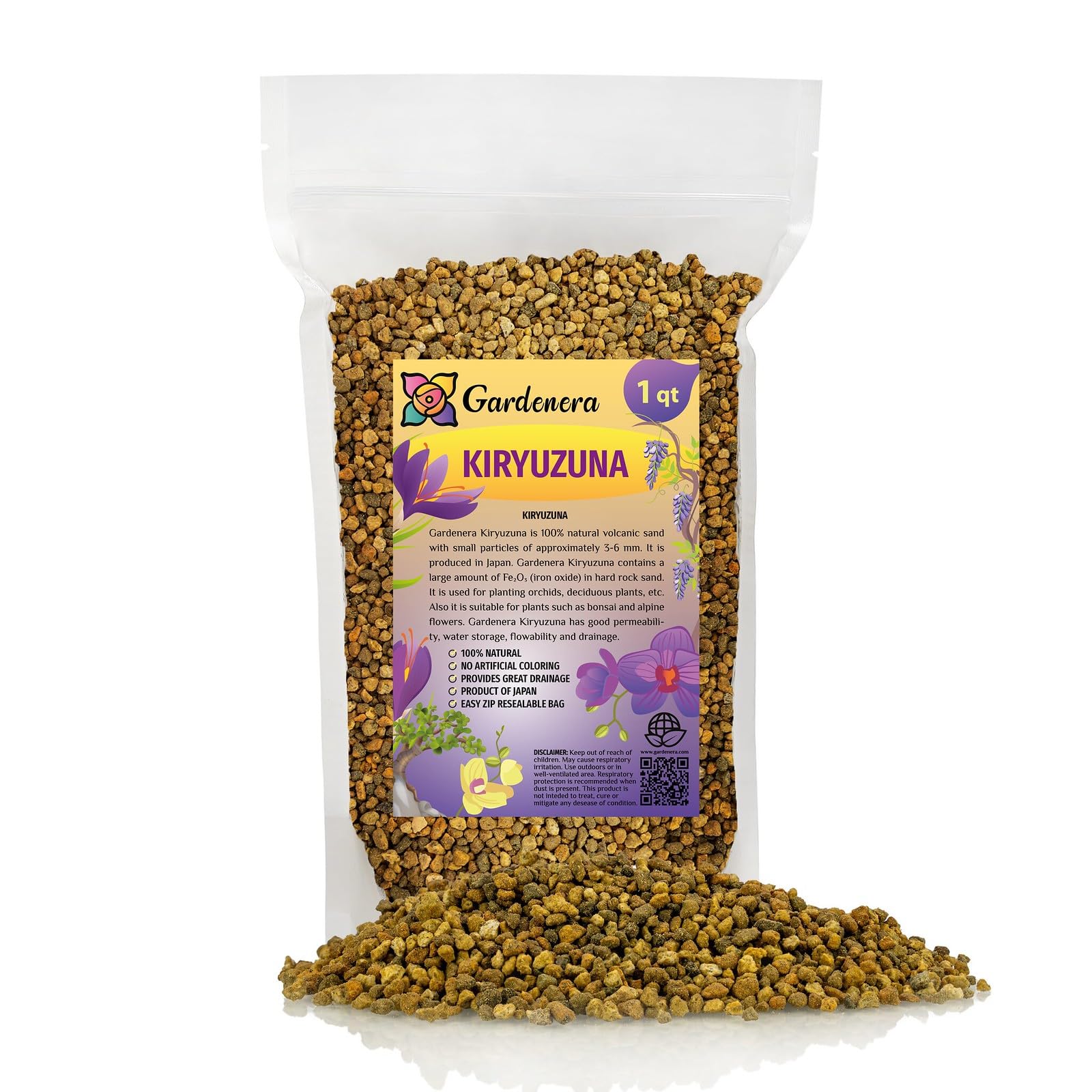 Premium Kiryuzuna - Authentic Japanese Bonsai Soil Enhancer for Optimal Growth - 1 Quart