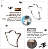 Halloween Cookie Cutters, Joyoldelf 6 Piece Biscuit Cookie Cutter - Pumpkin, Bat, Ghost, Cat, Witch Hat, Candy for Kids - Stainless Steel