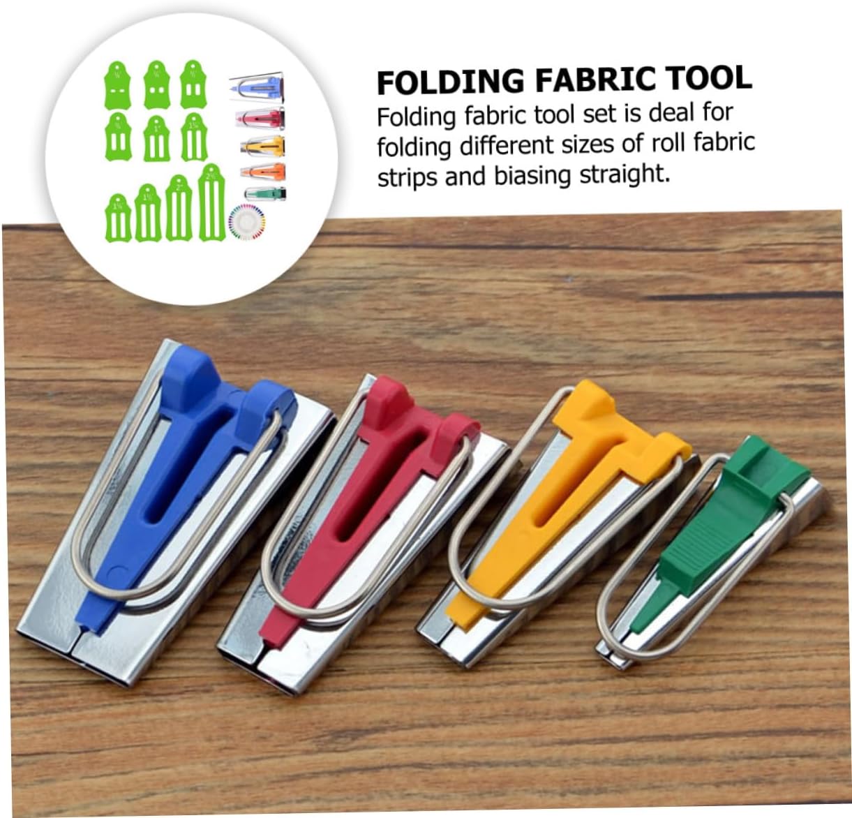 UTHCLO 1set Quilting Tool Kit Fabric Bias Tape Makers Folding Fabric Tools Needles Sewing Supplies for Crafts and Dressmaking for Quilters and Sewers
