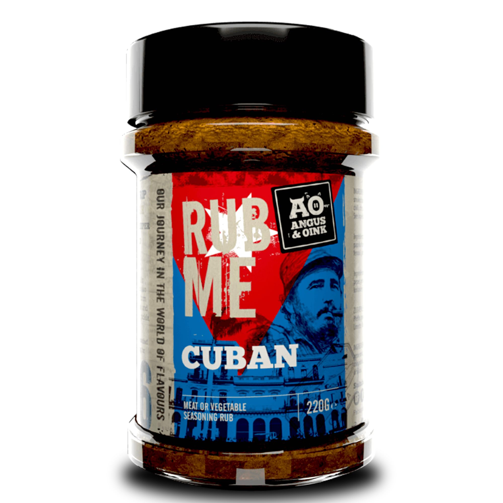 Rub Me Cuban BBQ Seasoning | Fresh Citrus, Earthy Spices & Smoked Paprika | Perfect for Pork, Poultry, Seafood & Vegetables | Gluten-Free | 220g