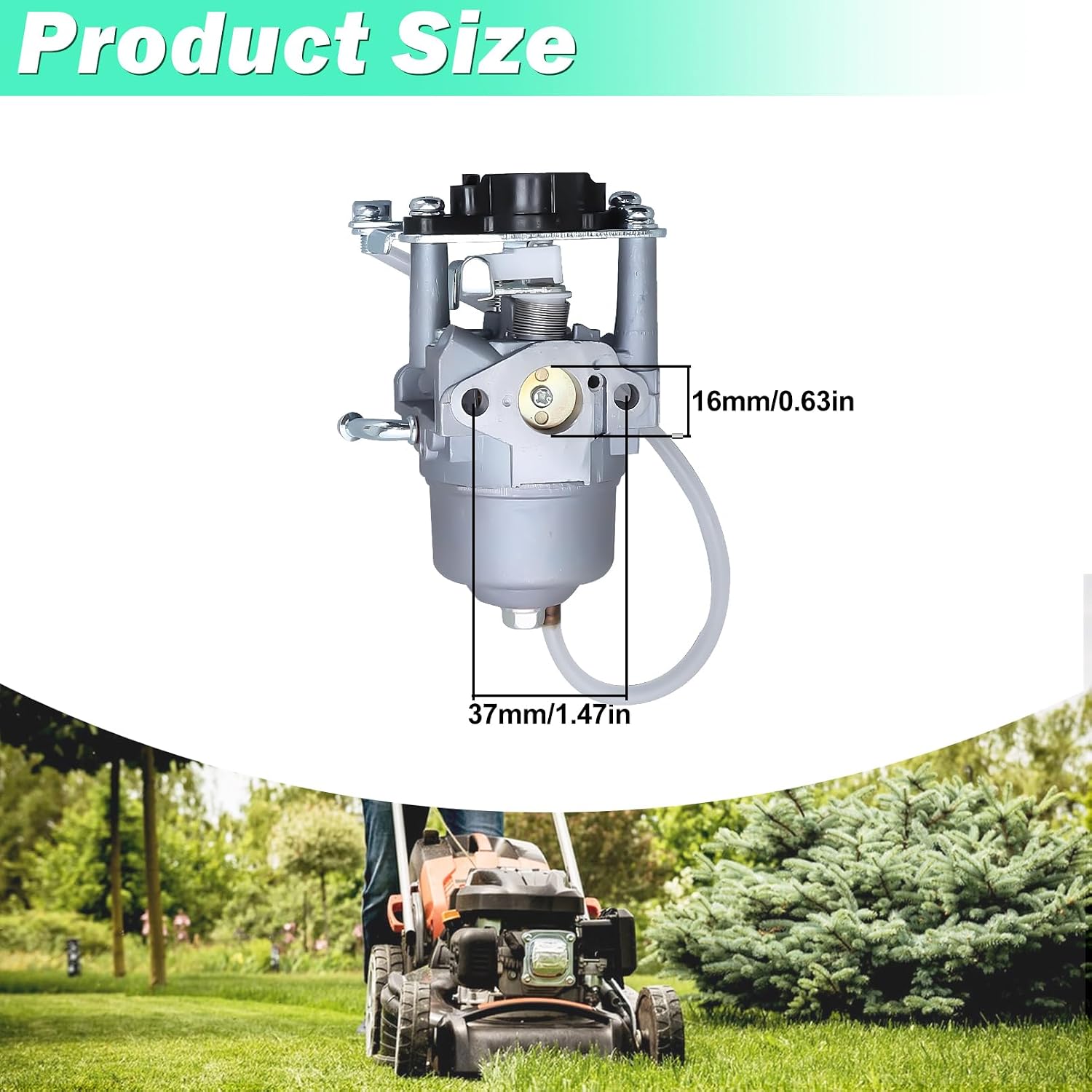 Adefol Carburetor for A-ipower SUA2000i 2000 Watt SUA2300i 2300 Watt Portable Inverter Generator, Carburetor Carb Kit + Gaskets + Motor Cover + Fuel Line + Clips + Fuel Filter Replacement Part