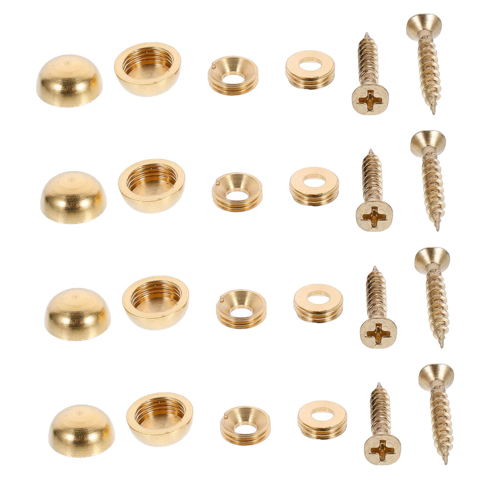 HOMOCONO Mirror Sign Advertising Decorative Nails 8pcs Black Screw Cap Nails Fixing Screws