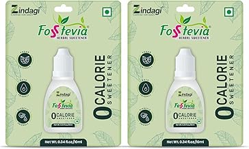 Zindagi Stevia Liquid Drops | Natural Sugar Free Sweetener | Zero Calorie & Diabetic Friendly | 20ML