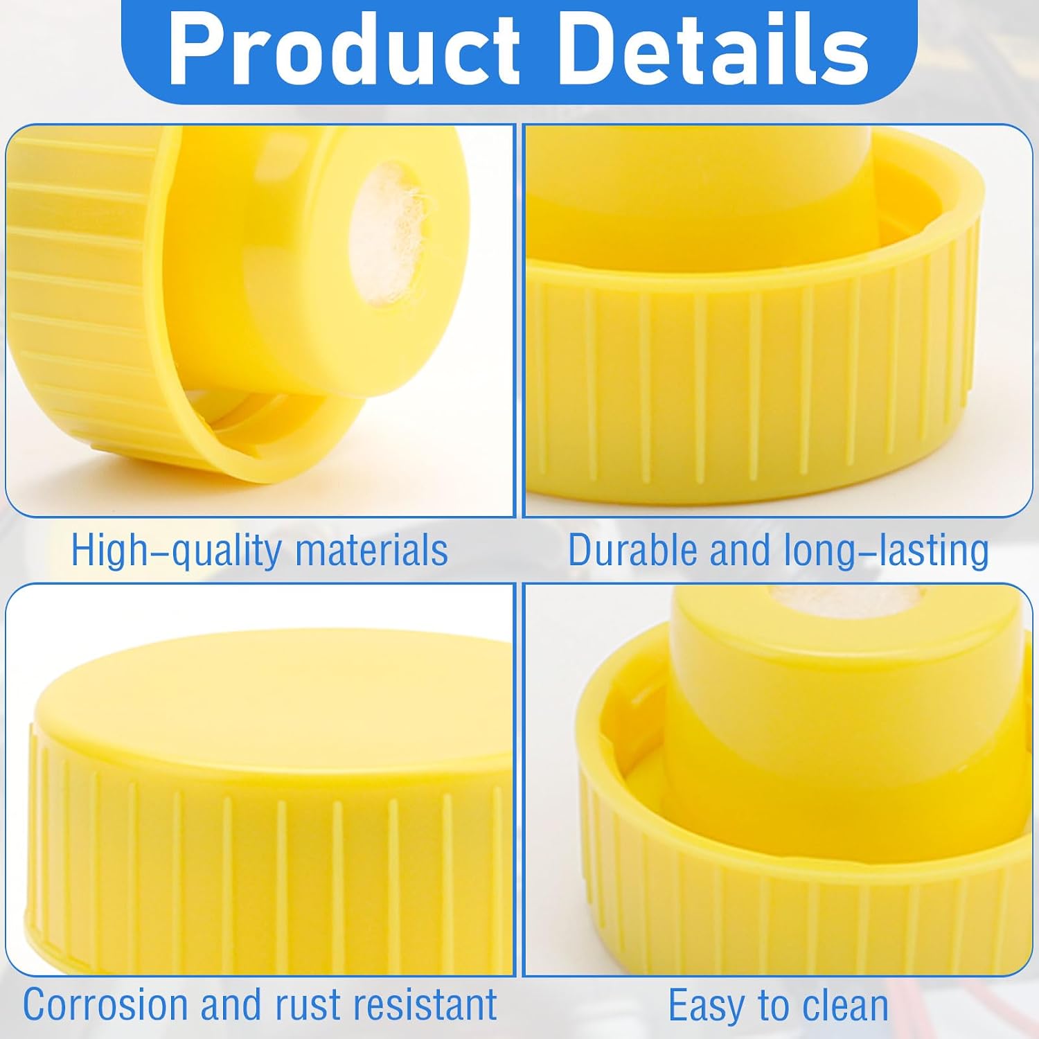 Yellow Pump Reservoir Cap Replacement Hydraulic Fluid Reservoir Tank