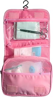 Exquisite Travel Bag for Ostomy and Colostomy Supplies - The Ultimate Choice for Post - Surgery Individuals, Featuring Hanging Setup and Stylish Covers Tailored for Women (Pink)