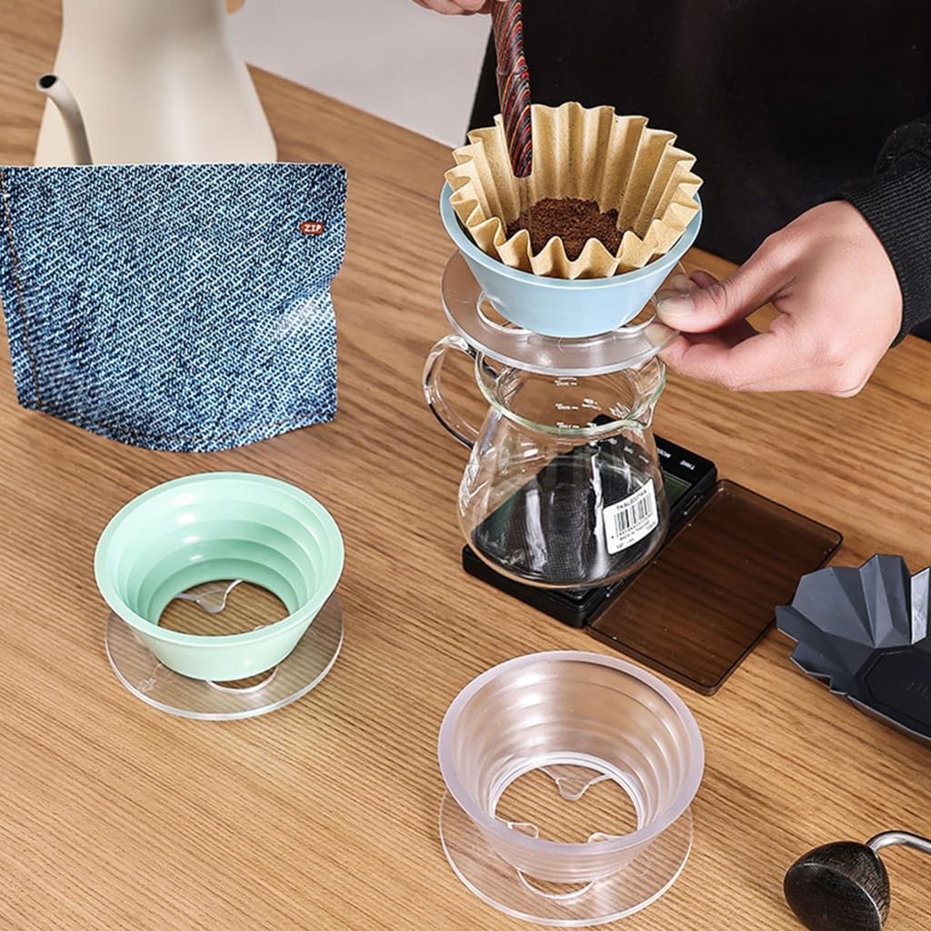 Pouring Over Coffee Maker Single Cup Coffee Dripper Filter Cone Drip Holder Slow Brewer for Travel Camping