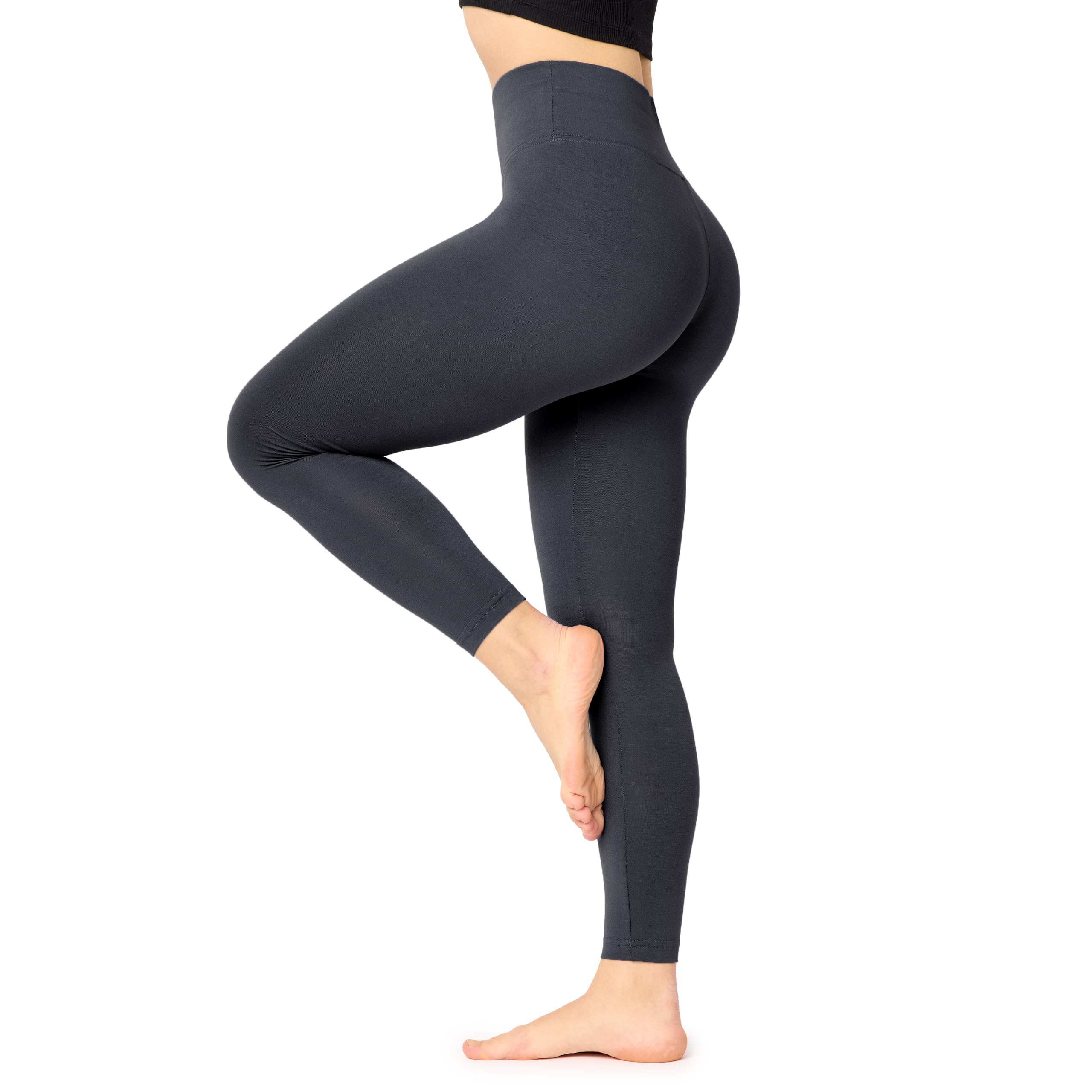 Bellivalini Damen Lange Leggings High Waist Slim aus Viskose für Sport Yoga Gym BLV50-292