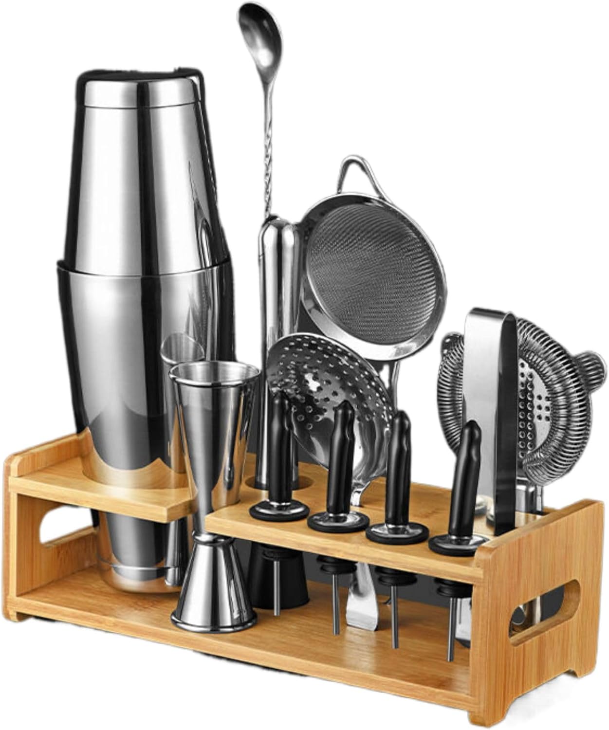 调酒器套装全摇酒壶杯加厚鸡尾酒不锈钢收纳家用用小工具 KCookware Accessories - 563