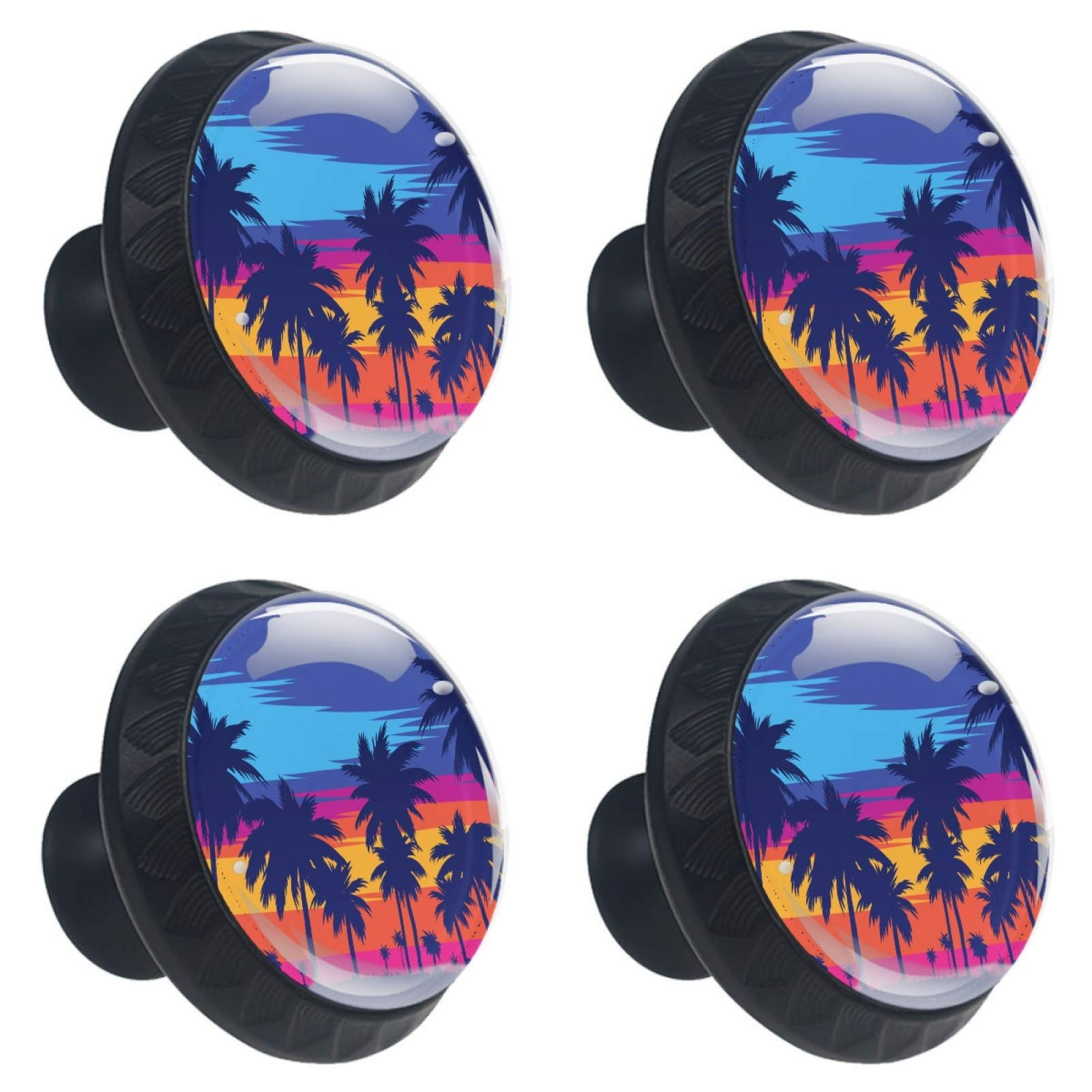 Boutons de meuble Palm Summer en verre pour relooker une cuisine