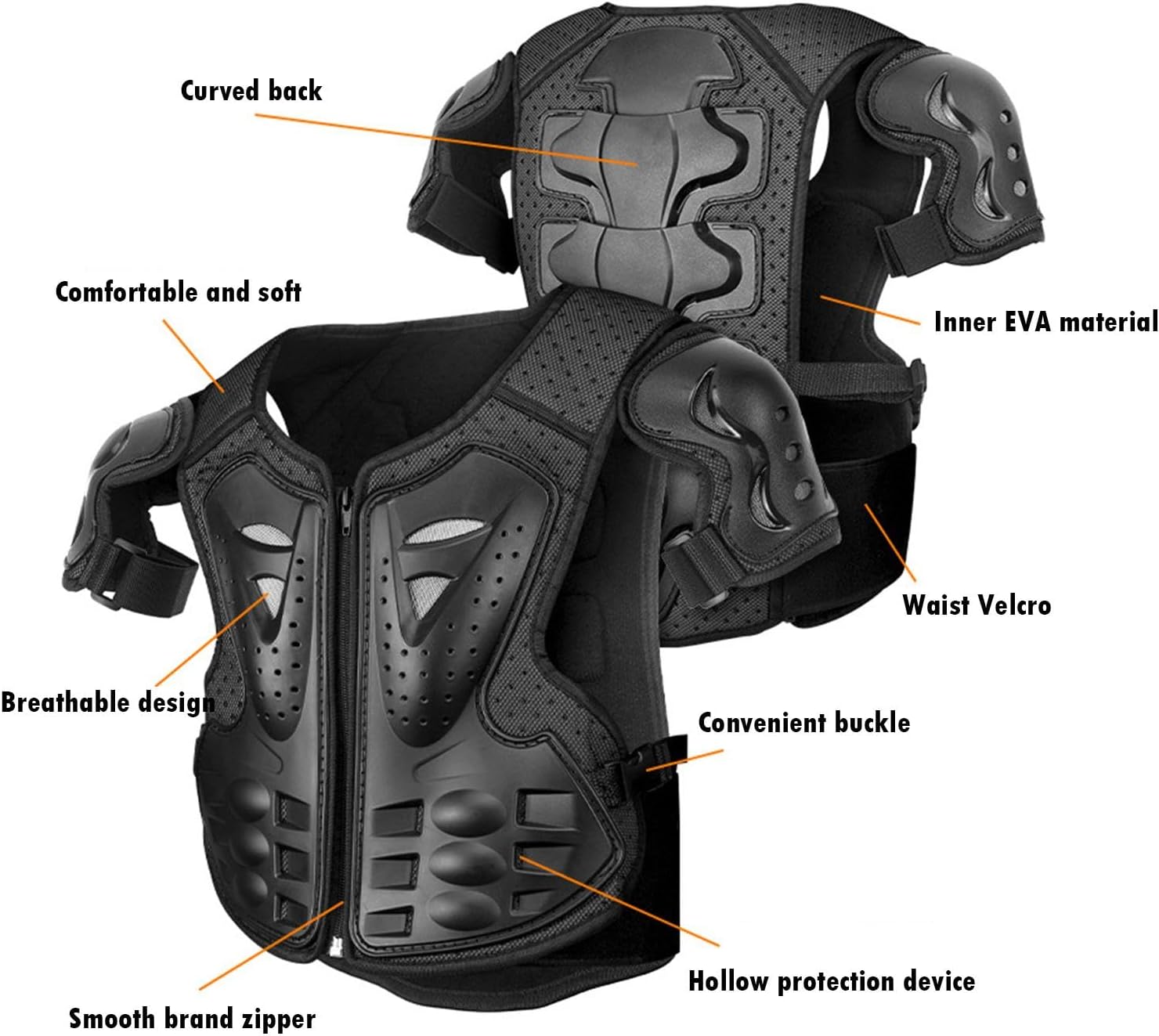 OMP RIB リブプロテクターベスト XSサイズ ブラック レーシングカート