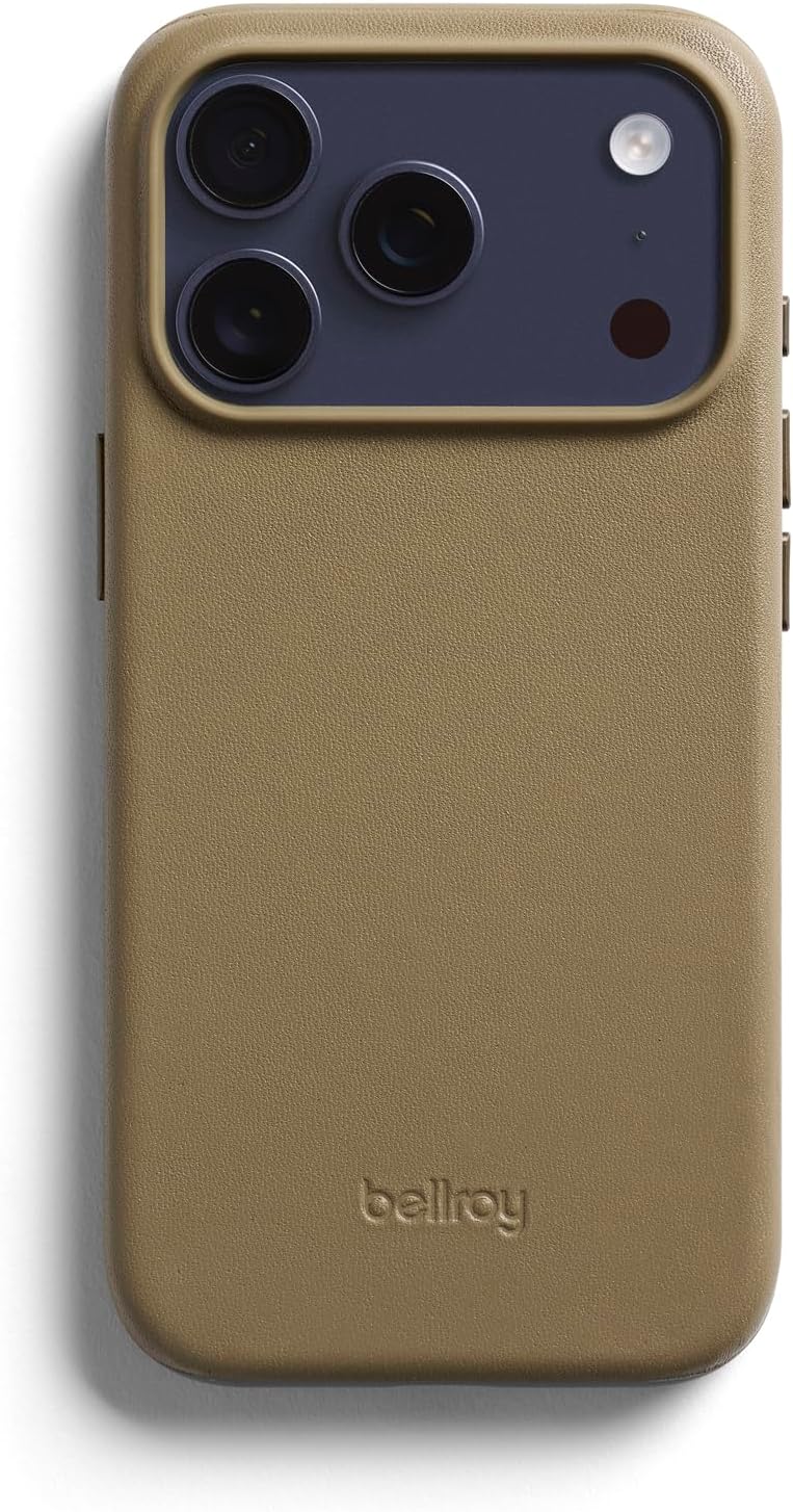 Bellroy Phone Case for iPhone 17 Pro (Leather Phone case) - Khaki