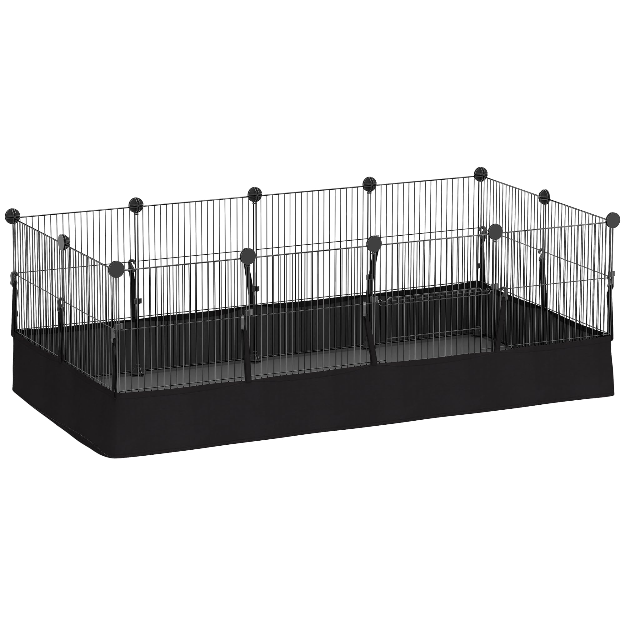 pawhut enclos pour petits animaux