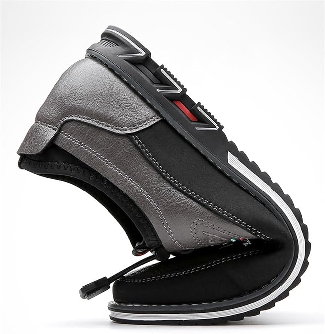 Men's Oxford Fashion Orthopedic Leather Shoes, Adjustable Lace-Up Lightweight Formal Casual Comfortable Business Shoes, Driving Working Walking Party Oxfords Loafers