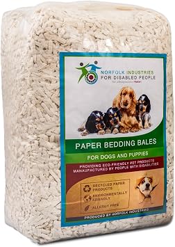 Paper Strip Bedding 10kg Bale | Safe, Dust-Free, Small Animal Bedding, Dog & Puppy Bedding, Rabbits, Guinea Pigs, Gerbils, Hamsters, Chinchillas, Degus, Rats, Mice