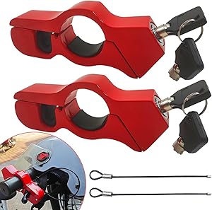 groword 2PC Motorcycle Locks (Helmet & Brake Lock Combo)