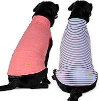 Vista 24 de KYEESE Paquete de 2 Suéteres para Perros Abrigos Cálidos para Mascotas Suéteres Suaves para Perros para Perros Pequeños Machos Ropa Elástica para 2#