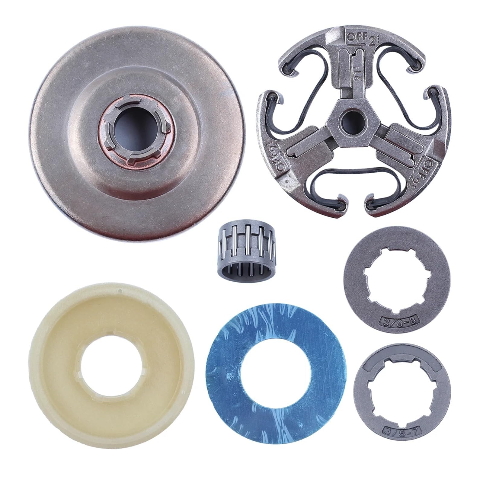Borde piñón tambor de embrague 3/8 | Compatible con 61/66/266/268/272, ref.501831504, anti-desgaste