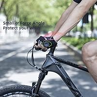 Vista 6 de ROCKBROS Empuñaduras de bicicleta de montaña, empuñaduras para manillar de bicicleta, doble abrazadera de aluminio para MTB BMX, extremos de barra