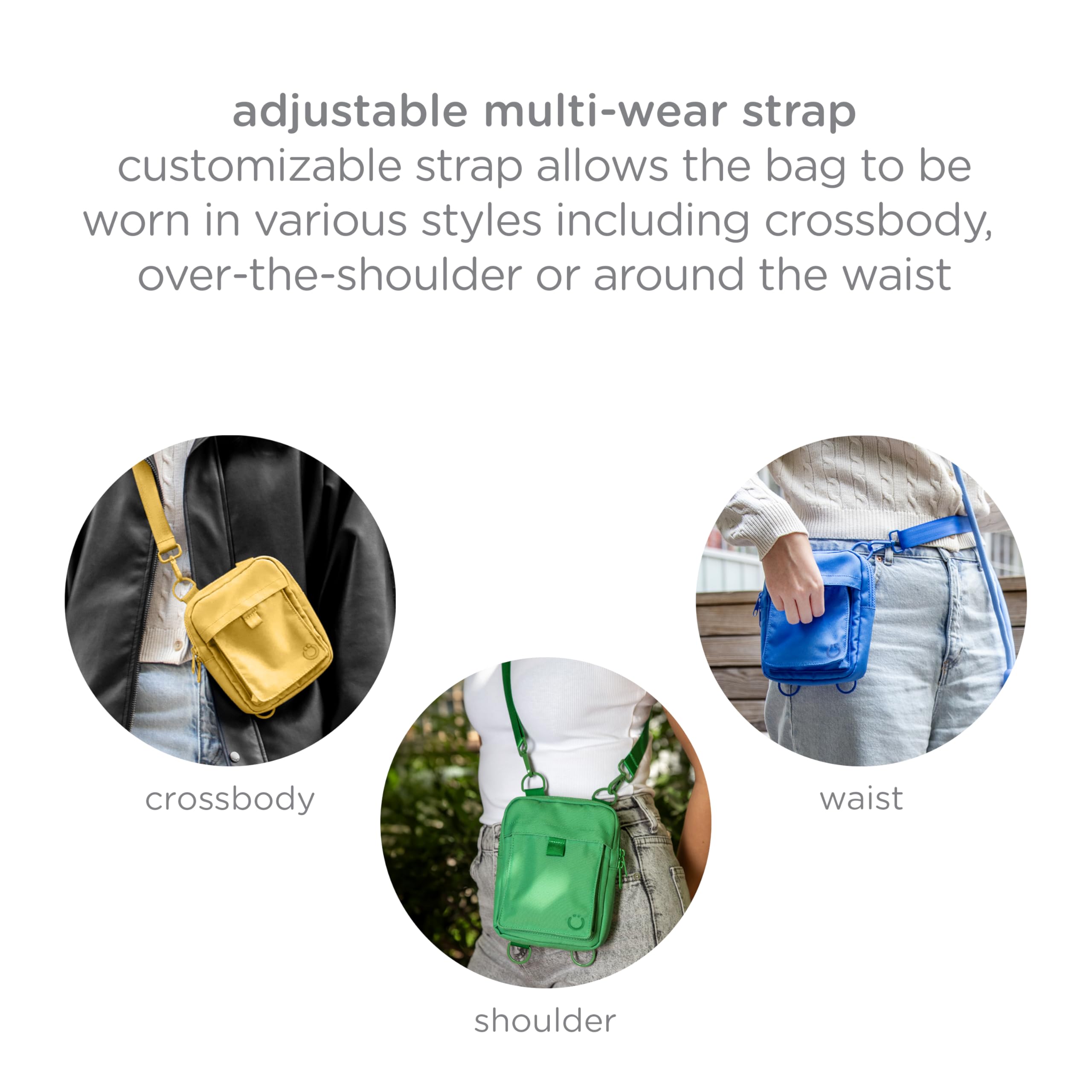 Ubbi Pochette à friandises pour Chien, entraînement Mains Libres, Distributeur de Sacs à déjections Canines intégré, Plusieurs Positions de Sangle réglables, Bleu