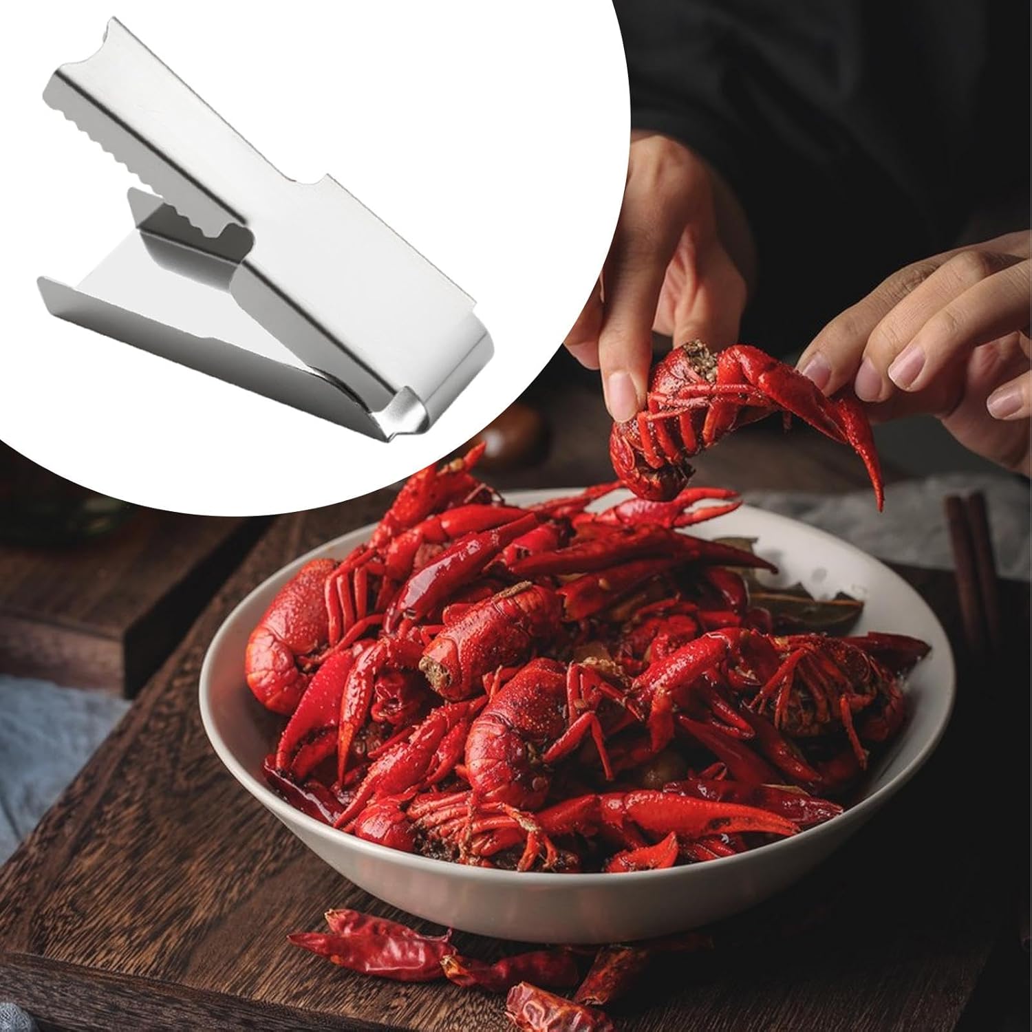 Crawfish Peeler, Shelling Device, Tail Remover, Seafood Tool, Crawfish Sheller for Party Family Gatherings Kitchen Household