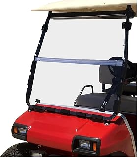 ECOTRIC Clear Windshield Compatible with 2000.5-UP Club Car DS Golf Cart