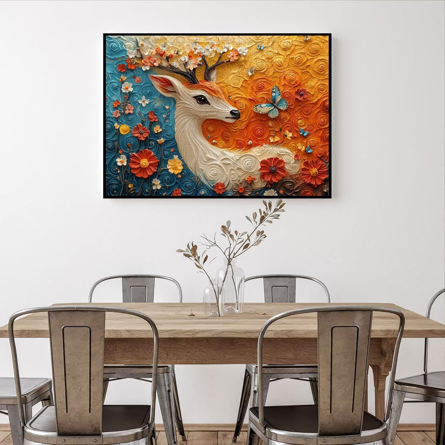 Puzzle 1500 sztuk Fawn Trudne drewniane puzzle, n-424 | Niemożliwe wyzwanie, inteligentna gra zręcznościowa, gry logiczne dla całej rodziny, pomysł na prezent, abstrakcja