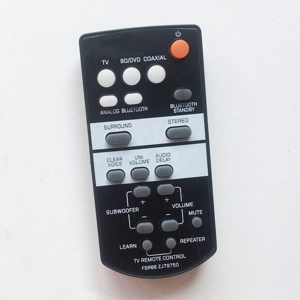 AHEBAORemote Control Compatible with Yamaha Soundbar FSR66 ZJ78750 YAS-103 ATS-1030 ZJ787500