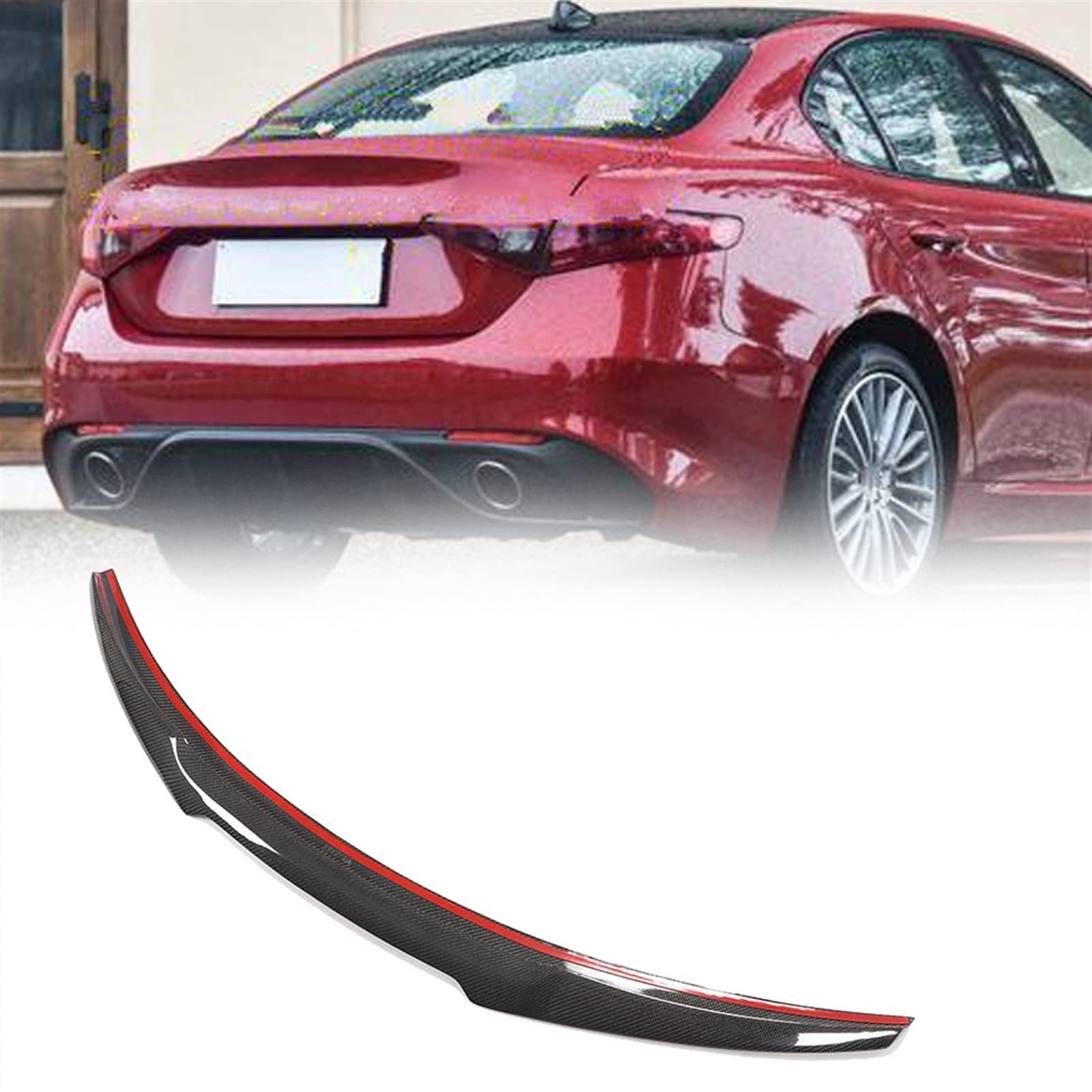 Aileron de coffre en carbone Alfa Romeo Giulia pour sublimer vos sorties