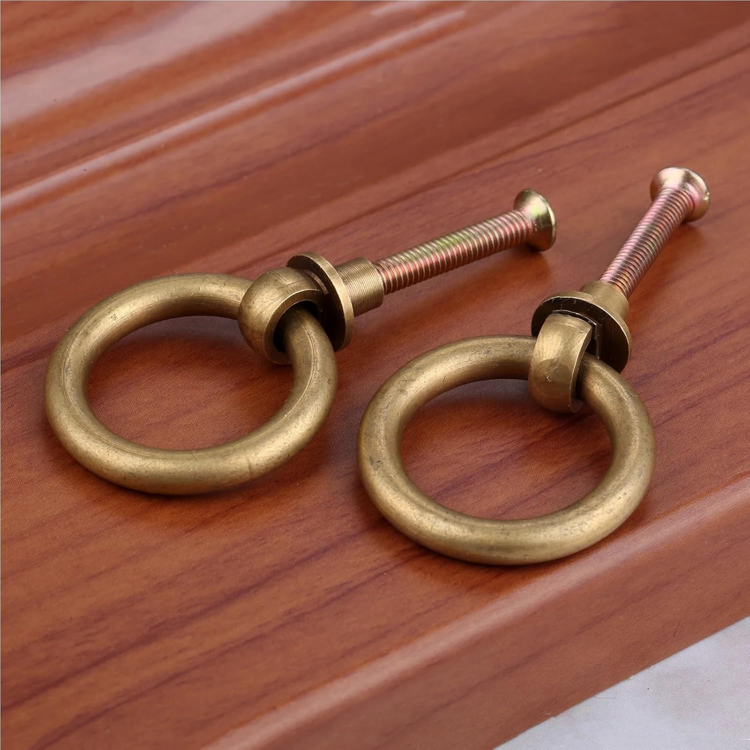 Dresser Knobs 6Pcs Vintage Jewelry Box Ring Knobs Furniture Cabinet Cupboard Wardrobe Door Pulls Handle(30mm F)