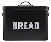 Algopix Similar Product 13 - Claimed Corner Black Bread Box 
