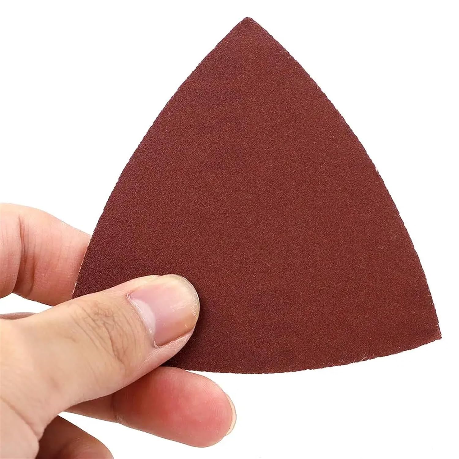 12Pcs/Set 80 * 80 * 80mm Sanding Sheets Triangle Sandpaper Hook Loop 80-400 Grits Abrasive Sanding Disc(80)